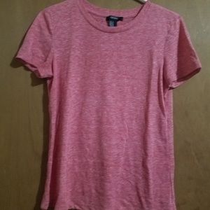 Red Forever 21 Crewneck Tee